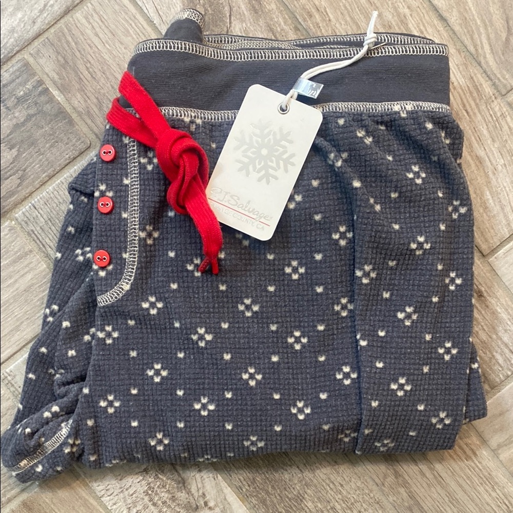 PJ Salvage Gray and Red Pajama Set